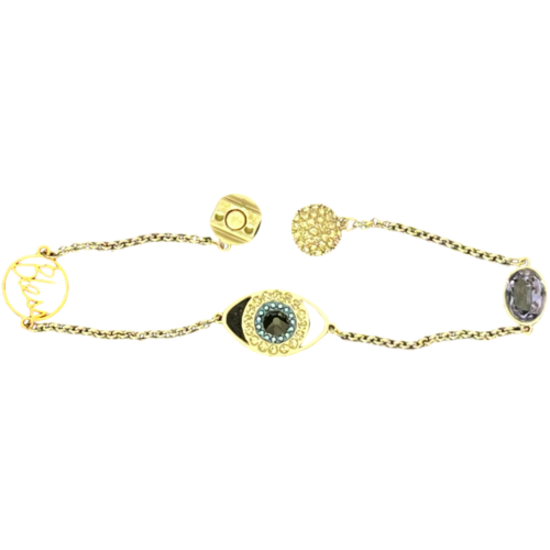 Swarovski Remix Collection Evil Eye Strand, violett, Metallmix, 5373230