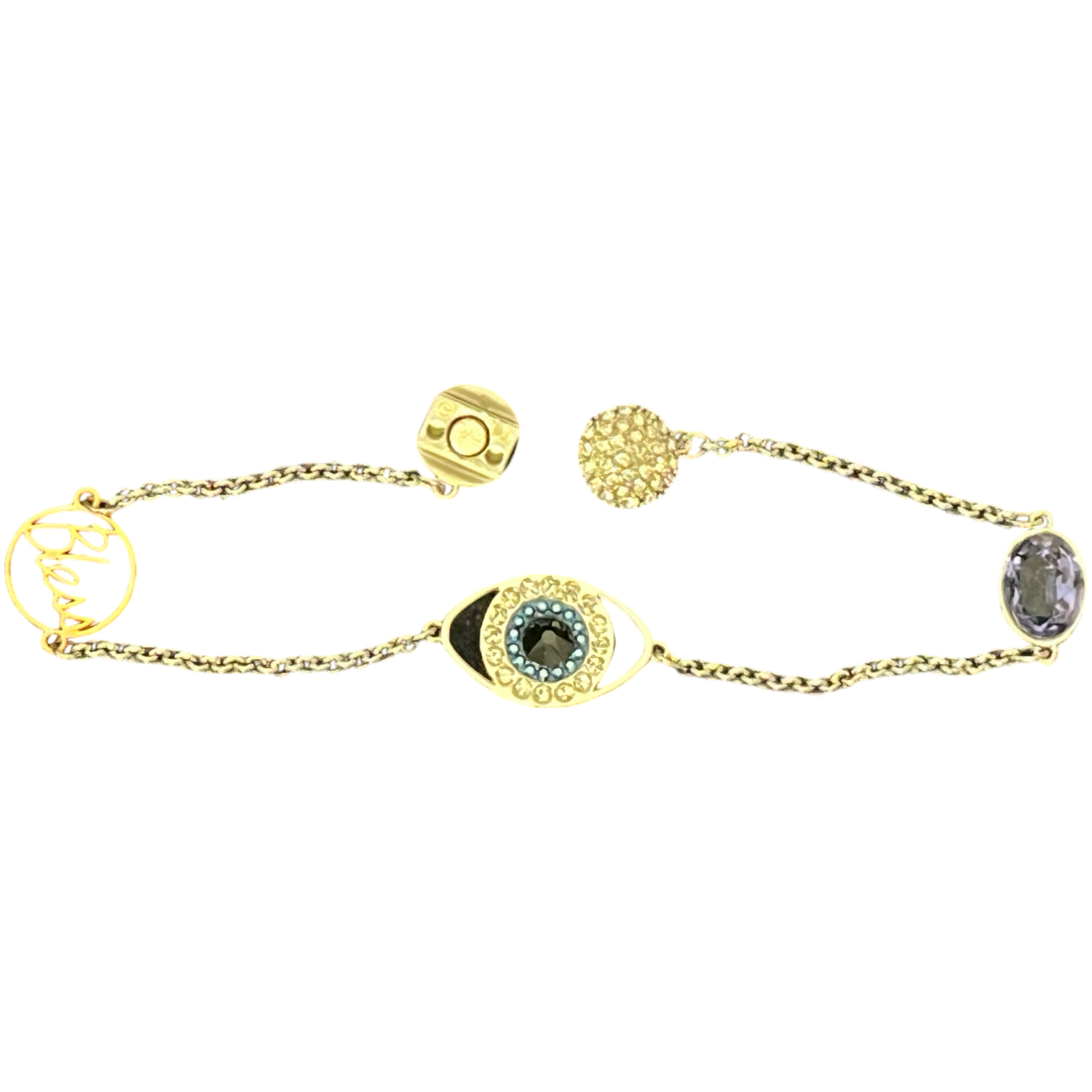 Swarovski Remix Collection Evil Eye Strand, violett, Metallmix, 5373230