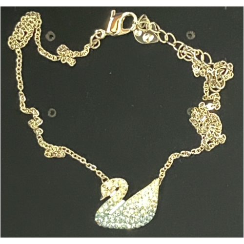 Swarovski Iconic Swan Anhänger, blau, 38/2×1.5 cm, 5512095
