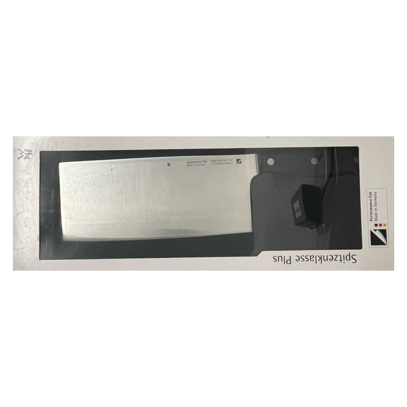 WMF Spitzenklasse Plus Chinesisches Kochmesser, schwarz/Edelstahl, 18,5 cm