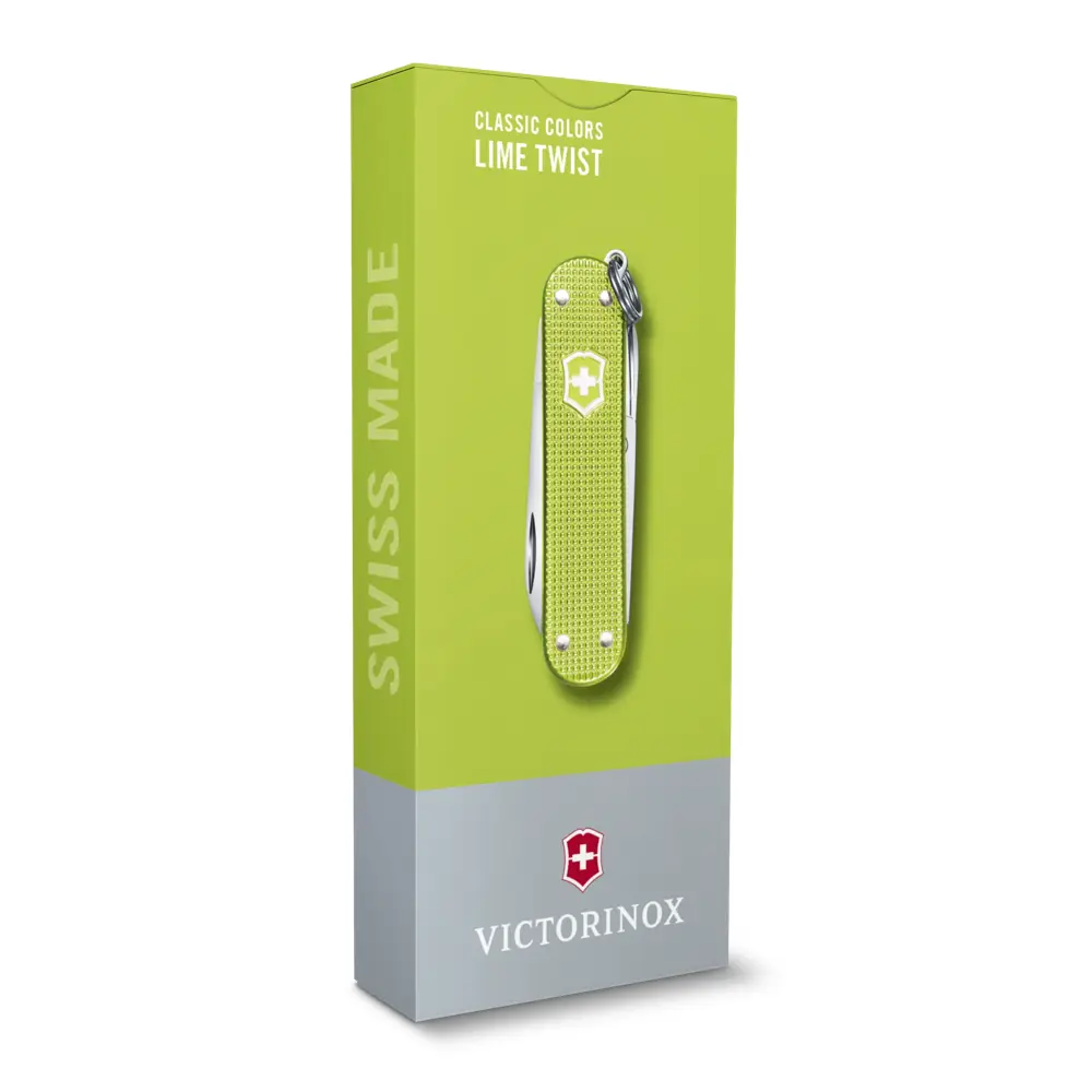 Victorinox Classic SD Alox, 58 mm, Lime Twist, 0.6221.241G – Ansicht 3