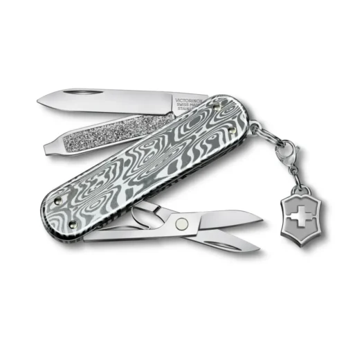 Victorinox Classic SD Brilliant, 58 mm, Damast, 0.6221.34 – Ansicht 1
