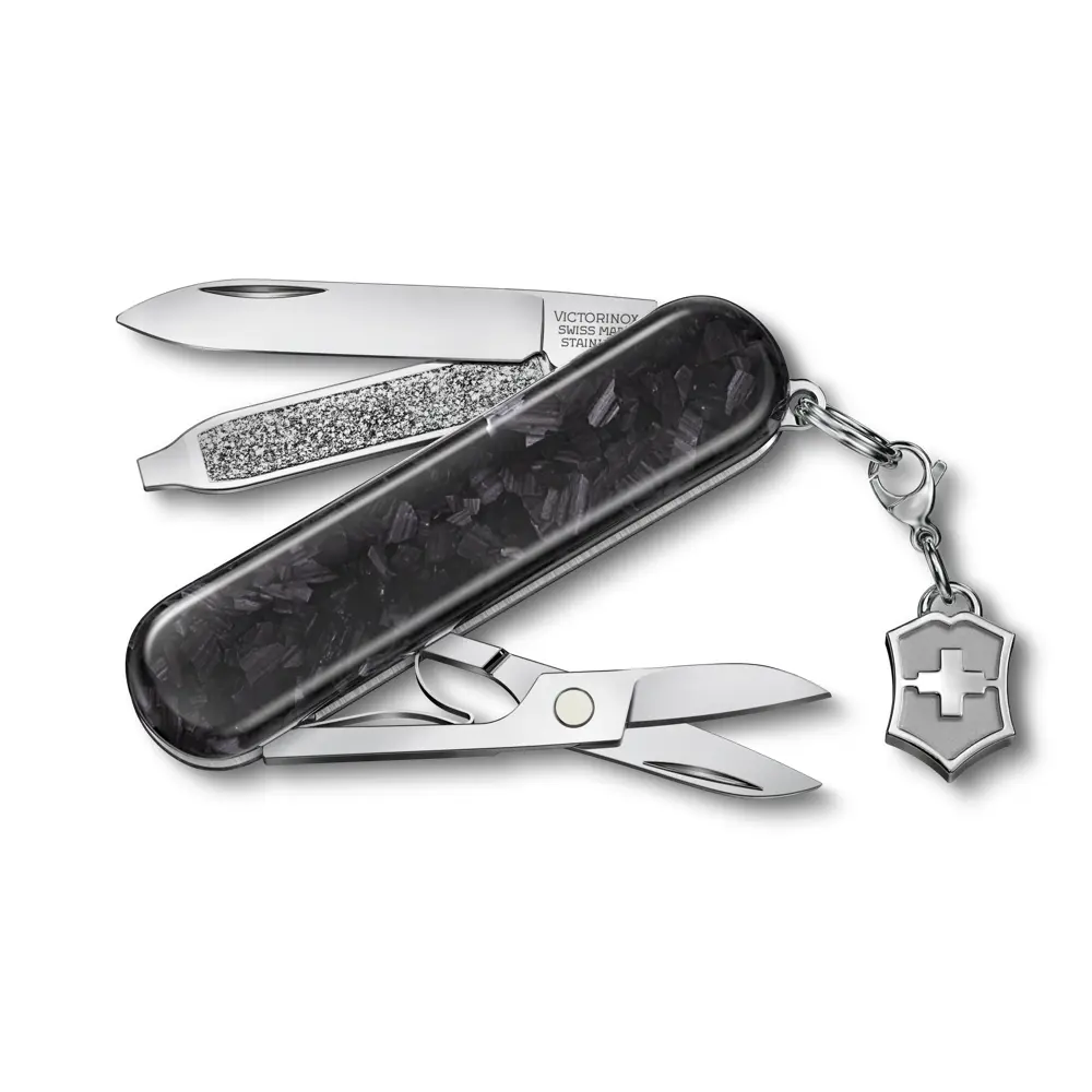 Victorinox Classic SD Brilliant, 58 mm, Carbon, 0.6221.90 – Ansicht 1