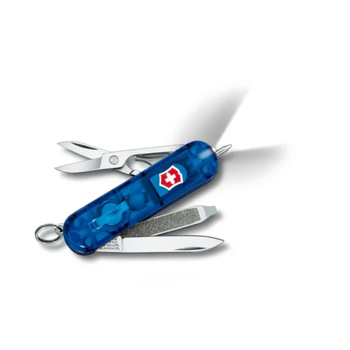 Victorinox Signature Lite, 58 mm, blau transparent, 0.6226.T2 – Ansicht 1