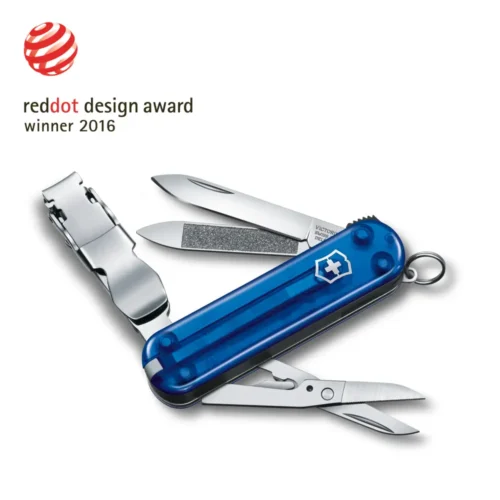 Victorinox Nail Clip 580, 65 mm, blau transparent, 0.6463.T2 – Ansicht 1