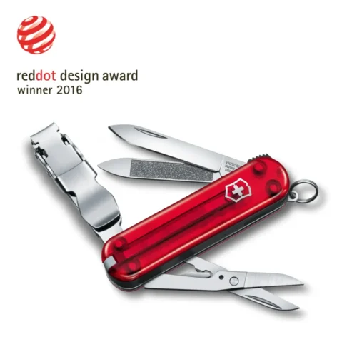 Victorinox Nail Clip 580, 65 mm, rot transparent, 0.6463.T – Ansicht 1