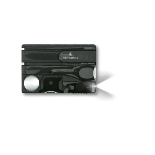 Victorinox Swiss Card Lite, schwarz transparent, 0.7333.T3 – Ansicht 1