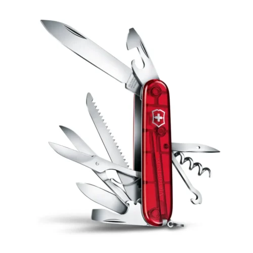 Victorinox Huntsman, 91 mm, rot transparent, 1.3713.T – Ansicht 4