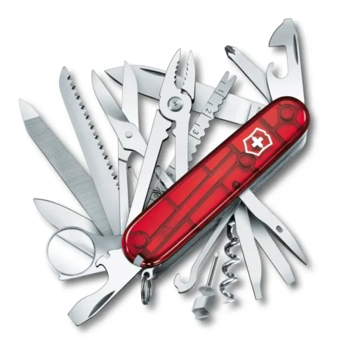 Victorinox Swiss Champ, 91 mm, rot transparent, 1.6795.T – Ansicht 1