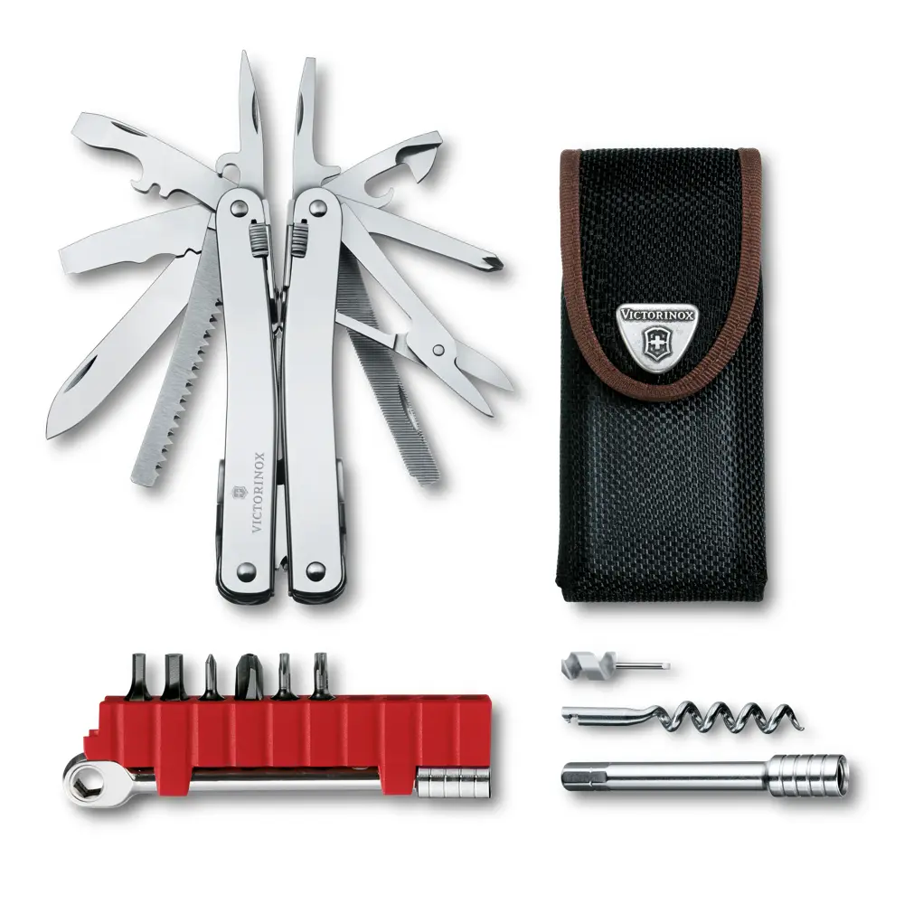 Victorinox Swiss Tool Spirit X Plus Ratchet, silber, 3.0236.N – Ansicht 1