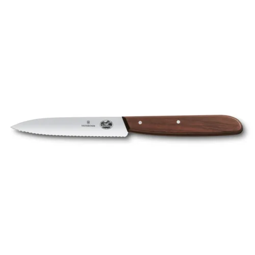 Victorinox Wood, Gemüsemesser, 10 cm, Wellen, mod. Kiefer, 5.0730.RAD – Ansicht 1