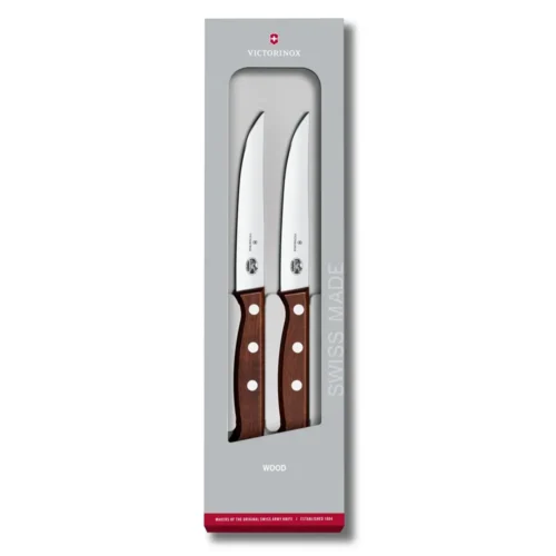Victorinox Wood, Steakmesser Set, 2tlg,12cm,gerade,mod. Ahorn,G, 5.1200.12G – Ansicht 1