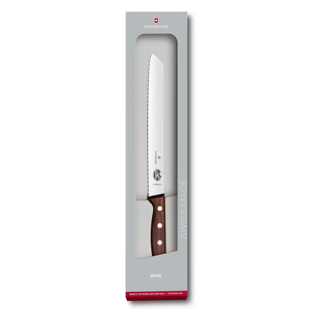 Victorinox Wood, Brotmesser, 21cm, Wellen, mod. Ahorn, G, 5.1630.21G – Ansicht 1