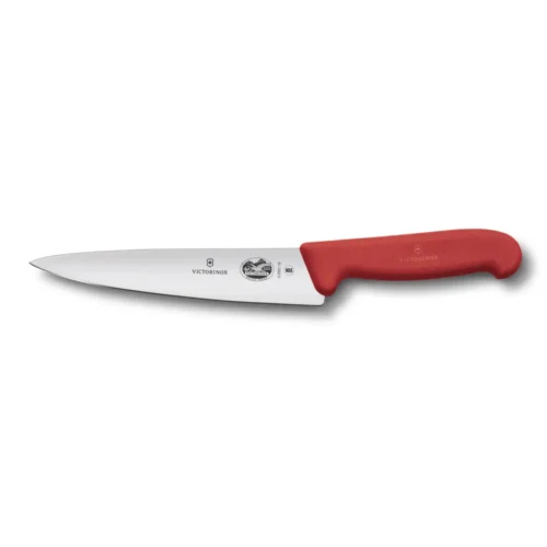 Victorinox Fibrox, Kochmesser, 25cm, gerade, rot, Blister, 5.2001.25B – Ansicht 1