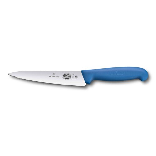 Victorinox Fibrox, Kochmesser, 15cm, gerade, blau, Blister, 5.2002.15B – Ansicht 1