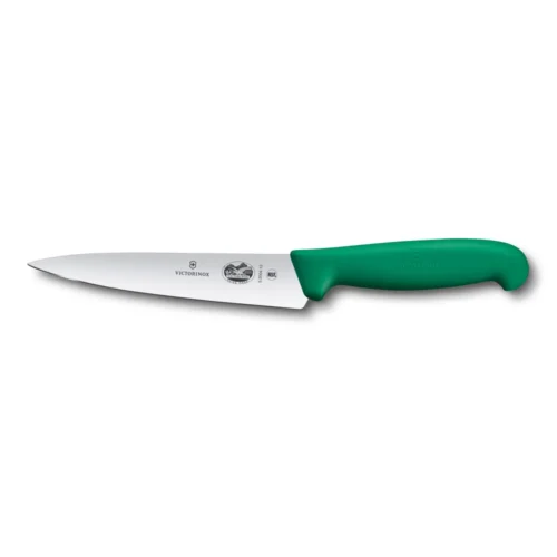 Victorinox Fibrox, Kochmesser, 15cm, gerade, grün, Blister, 5.2004.15B – Ansicht 1