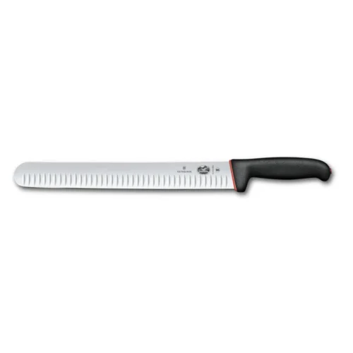 Victorinox Dual Grip, Schinkenmesser, 30 cm, Kullen, schwarz/rot, B, 5.4723.30DB – Ansicht 1