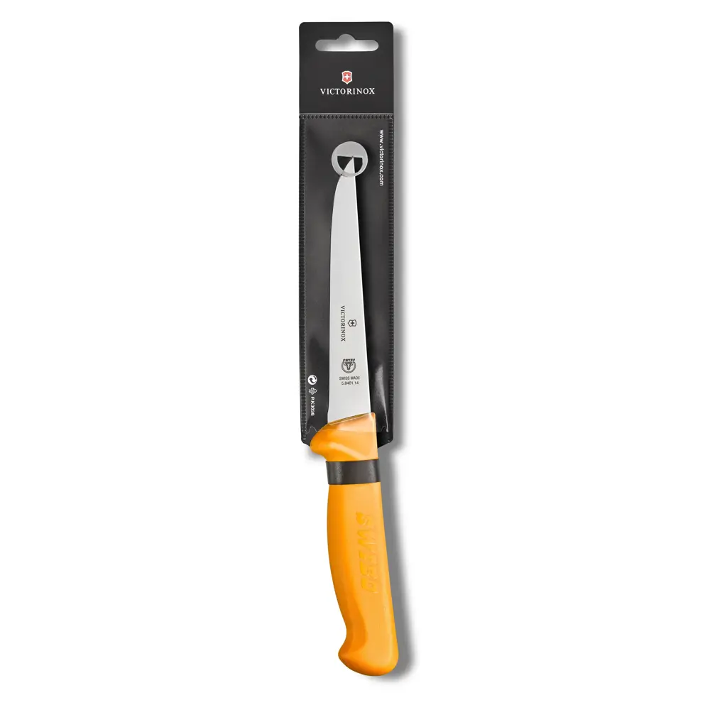 Victorinox Swibo, Ausbeinmesser, 14cm, gerade, orange, SB-Hülle, 5.8401.14 – Ansicht 2