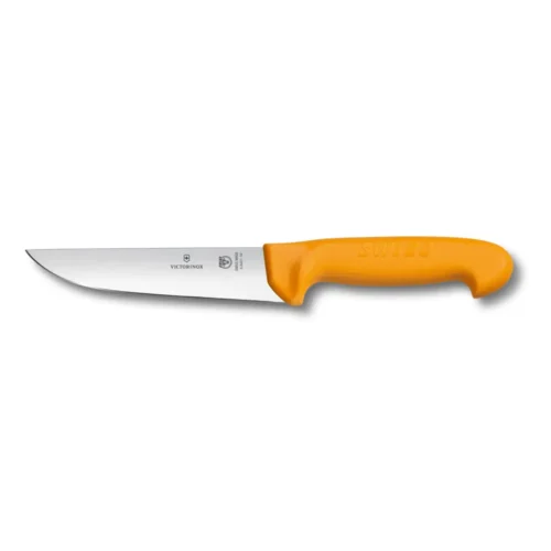 Victorinox Swibo, Schlachtmesser, 14cm, gerade, orange, SB-Hülle, 5.8421.14 – Ansicht 1