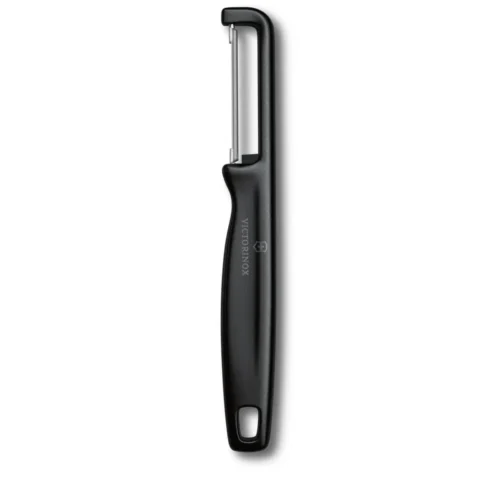 Victorinox Iota Sparschäler, gerade, zweischneidig, schwarz, 6.0942.3 – Ansicht 1