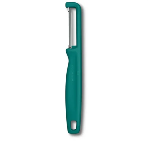 Victorinox Iota Sparschäler, Zackenschliff, zweischneidig, grün, 6.0943.4 – Ansicht 1