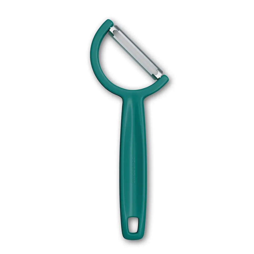 Victorinox Rho Sparschäler, gerade, einschneidig, grün, 6.0950.4 – Ansicht 2