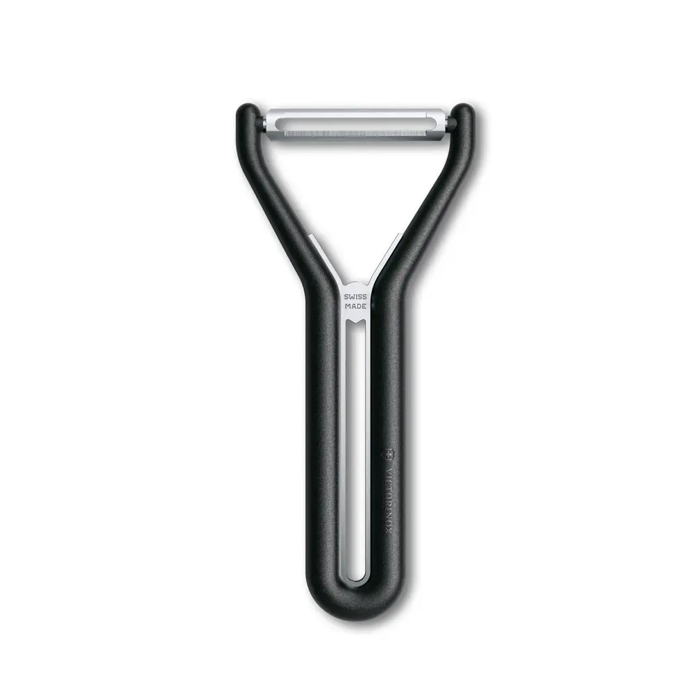 Victorinox Nova-Y Sparschäler, gerade, zweischneidig, schwarz, G, 6.0982.3 – Ansicht 2