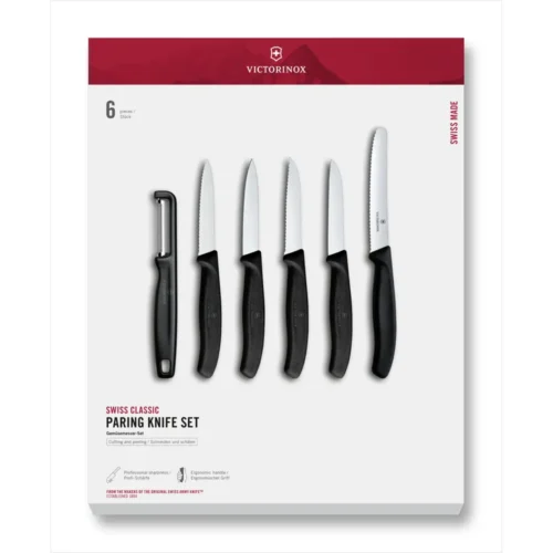 Victorinox Swiss Classic, Gemüsemesser Set, 6tlg, schwarz, G, 6.7113.61G – Ansicht 1