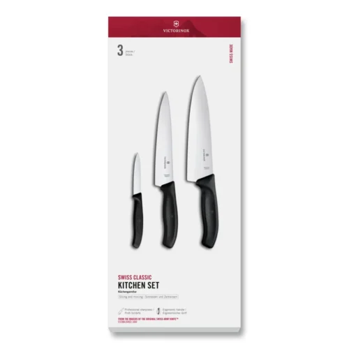 Victorinox Swiss Classic, Küchen Set, 3tlg, schwarz, gift Box, 6.7133.3G – Ansicht 1
