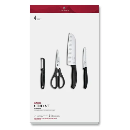 Victorinox Classic, Küchenset, 4tlg, schwarz, G, 6.7133.41G – Ansicht 1