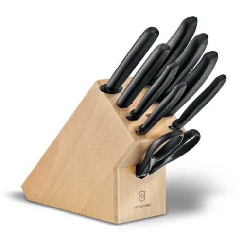 Victorinox Classic, Messerblock, Buchenholz, 10tlg, schwarz, 6.7193.9 – Ansicht 1
