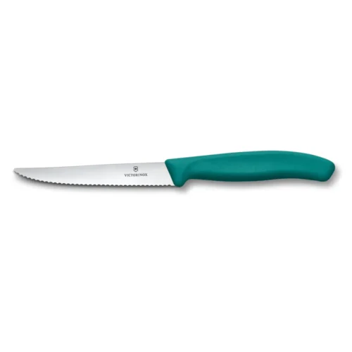 Victorinox Swiss Classic, Steak & Pizzamesser, 11cm, Wellen, grün, 6.7234.C1 – Ansicht 1