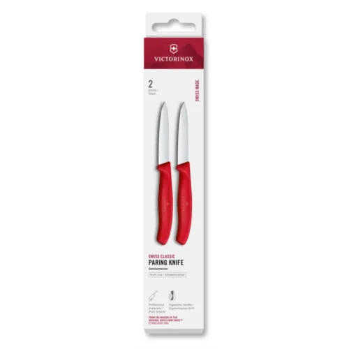 Victorinox Swiss Classic, Gemüsemesser, 2tlg, 8cm, gerade,rot,Box, 6.7601.2C1 – Ansicht 1