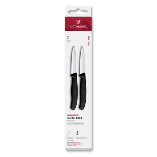 Victorinox Swiss Classic, Gemüsemesser, 2tlg, 8cm,gerade,schwarz,Box, 6.7603.2 – Ansicht 1