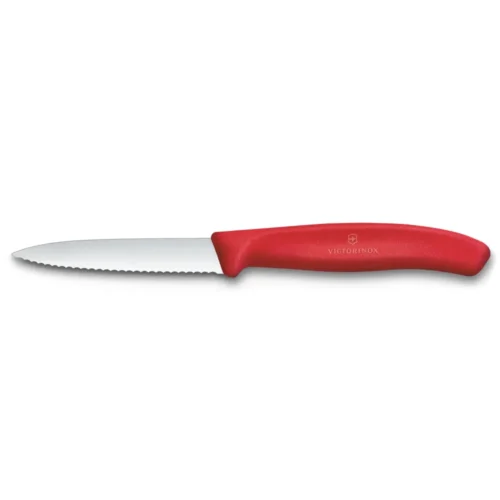 Victorinox Swiss Classic, Gemüsemesser, 8cm, Wellen, Mittelspitz, rot, 6.7631.C1 – Ansicht 1