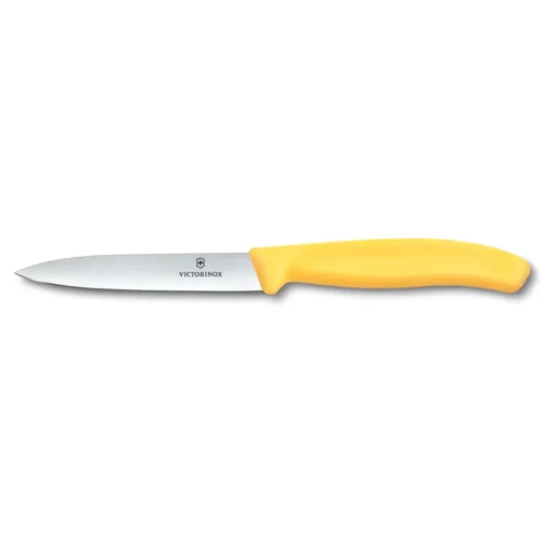 Victorinox Swiss Classic, Gemüsemesser, 10cm, gerade, Mittelspitz, gelb, 6.7708.C1 – Ansicht 1