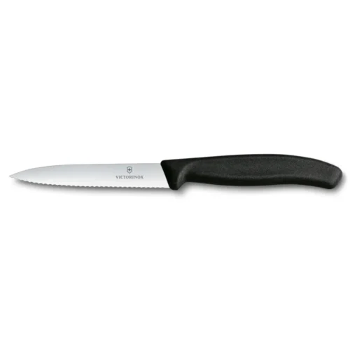 Victorinox Swiss Classic, Gemüsemesser, 10cm, Wellen, schwarz, 6.7733 – Ansicht 1