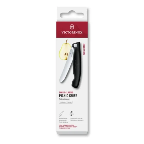 Victorinox Swiss Classic, Picknick Messer, 11cm, gerade, schwarz, Box, 6.7803.F – Ansicht 1