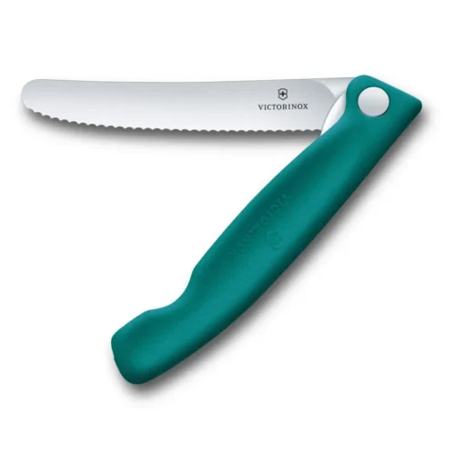 Victorinox Swiss Classic, Picknick Messer, 11cm, Wellen, grün, Box, 6.7834.FC1 – Ansicht 1