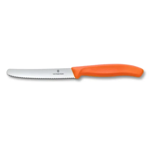 Victorinox Swiss Classic, Tomaten & Tafelmesser, 11cm, Wellen, orange, 6.7839.C1 – Ansicht 1