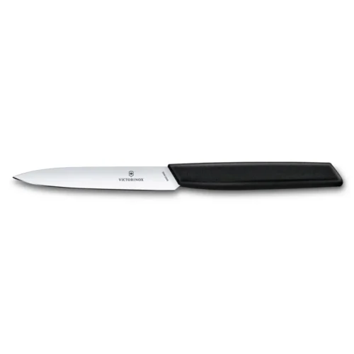 Victorinox Swiss Modern, Gemüsemesser, 10cm, gerade, schwarz, 6.9003.10 – Ansicht 1