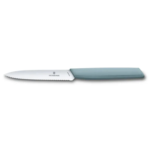 Victorinox Swiss Modern, Gemüsemesser, 10cm, Wellen, arona, 6.9006.10W21 – Ansicht 1