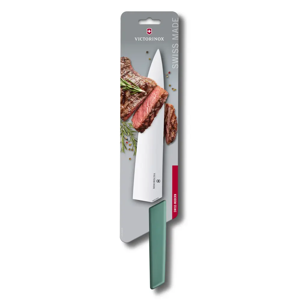 Victorinox Swiss Modern, Kochmesser, 25 cm, gerade, Salbei, 6.9016.2543B – Ansicht 3