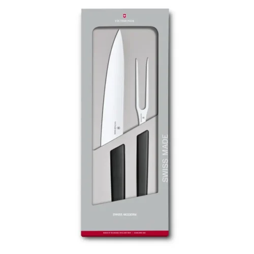 Victorinox Swiss Modern, Tranchier Set, 2tlg, schwarz, gift box, 6.9093.21G – Ansicht 1