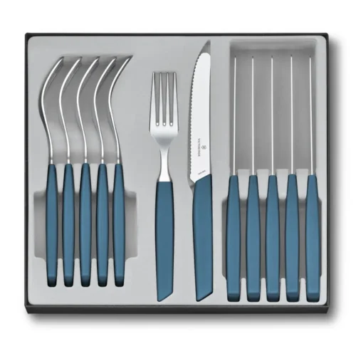 Victorinox Modern, Besteckset (Tomatenmesser), 12tlg, cornflower, 6.9096.11W2.12 – Ansicht 1