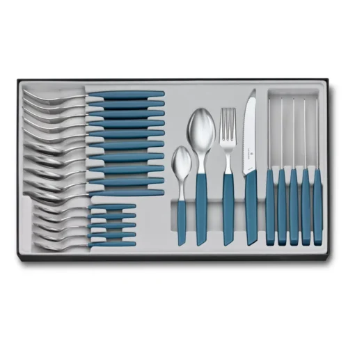 Victorinox Modern, Besteckset(Tomatenmesser),24tlg,11cm,Wellen,cornfl., 6.9096.11W2.24 – Ansicht 1