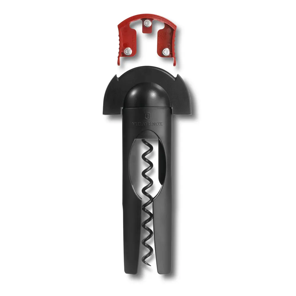 Victorinox Korkenzieher mit Kapselschneider, schwarz/rot, 7.6924 – Ansicht 2