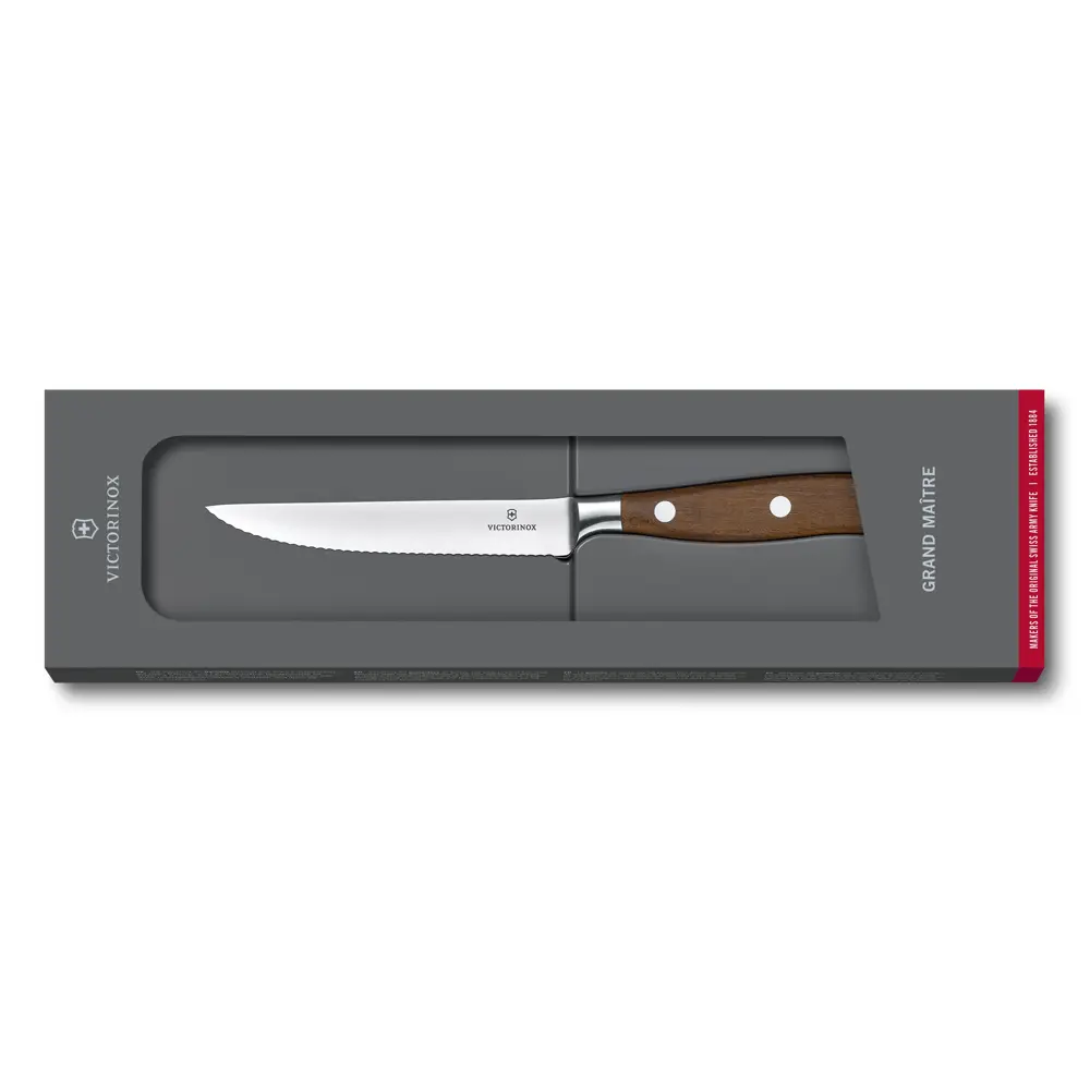 Victorinox Grand Maître, Steakmesser, 12cm, Wellen, mod. Ahorn, G, 7.7200.12WG – Ansicht 2