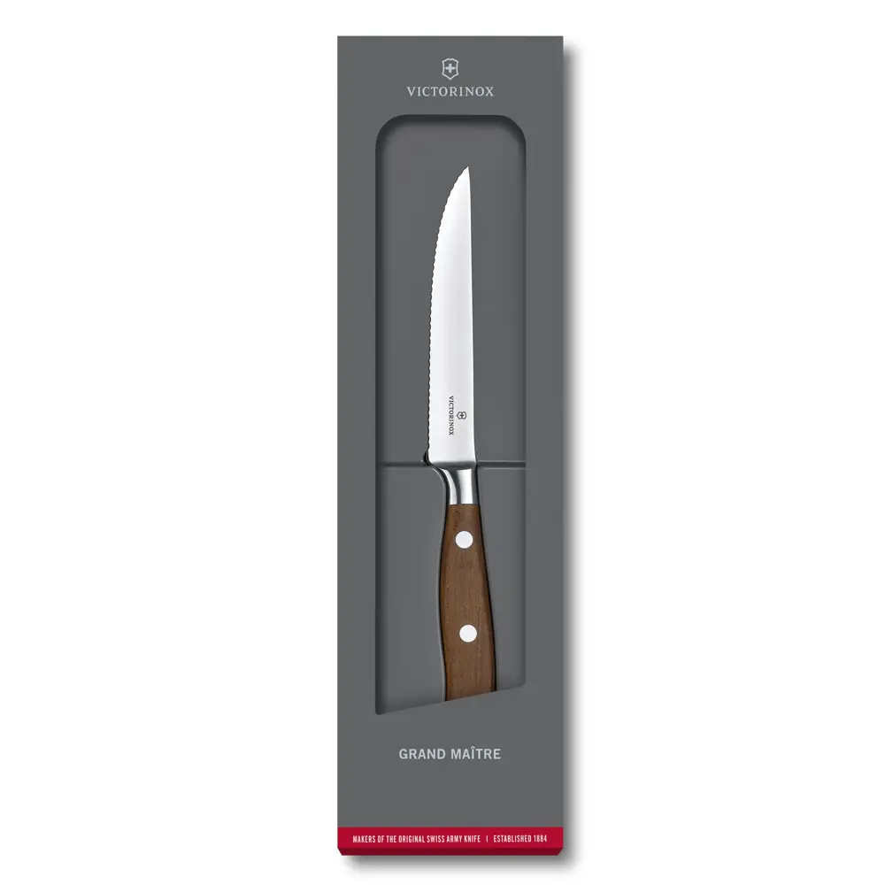 Victorinox Grand Maître, Steakmesser, 12cm, Wellen, mod. Ahorn, G, 7.7200.12WG – Ansicht 3