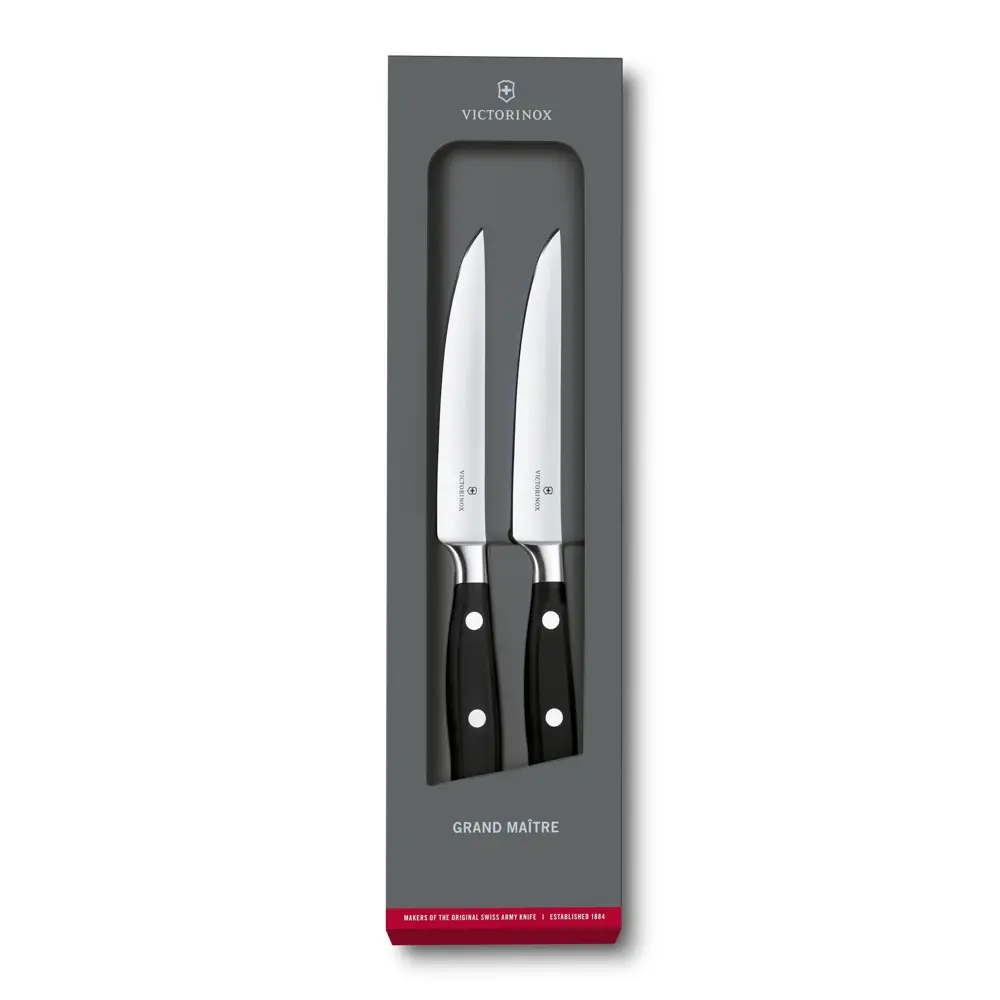 Victorinox Grand Maître, Steakmesser Set, 2tlg, 12cm, gerade, POM,G, 7.7242.2 – Ansicht 1
